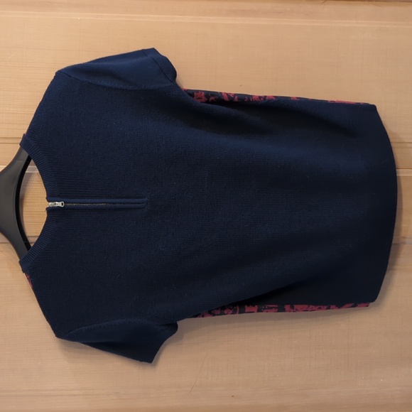 Carven graffiti merino sweater cap sleeves - Picture 2 of 4